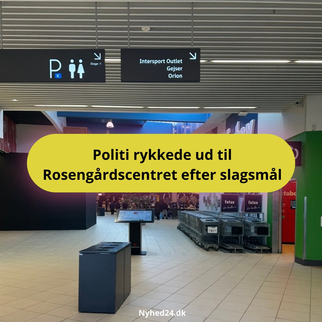 Politi rykkede ud til Rosengårdscentret efter slagsmål