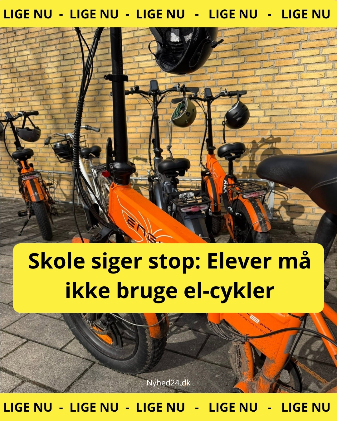 Skole siger stop: Elever må ikke bruge el-cykler