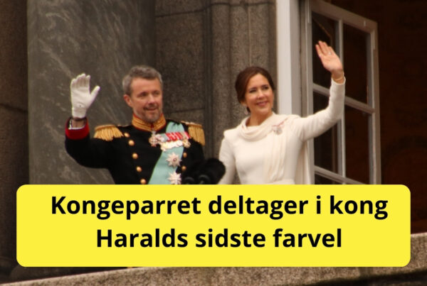 Kongeparret deltager i kong Haralds sidste farvel