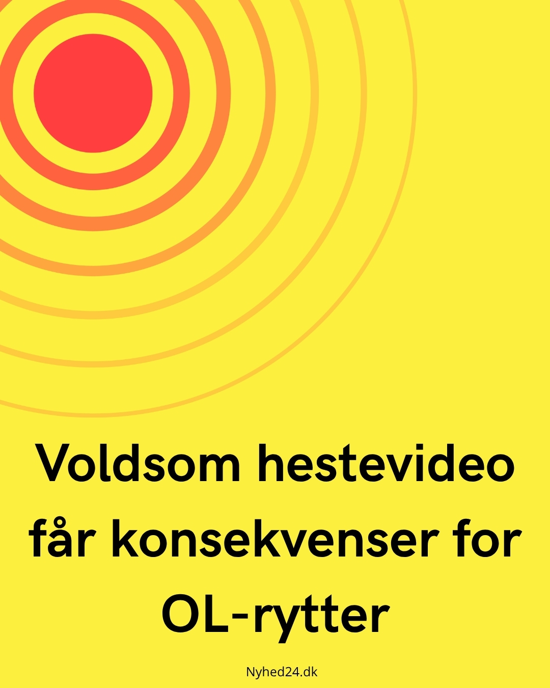 Voldsom hestevideo får konsekvenser for OL-rytter