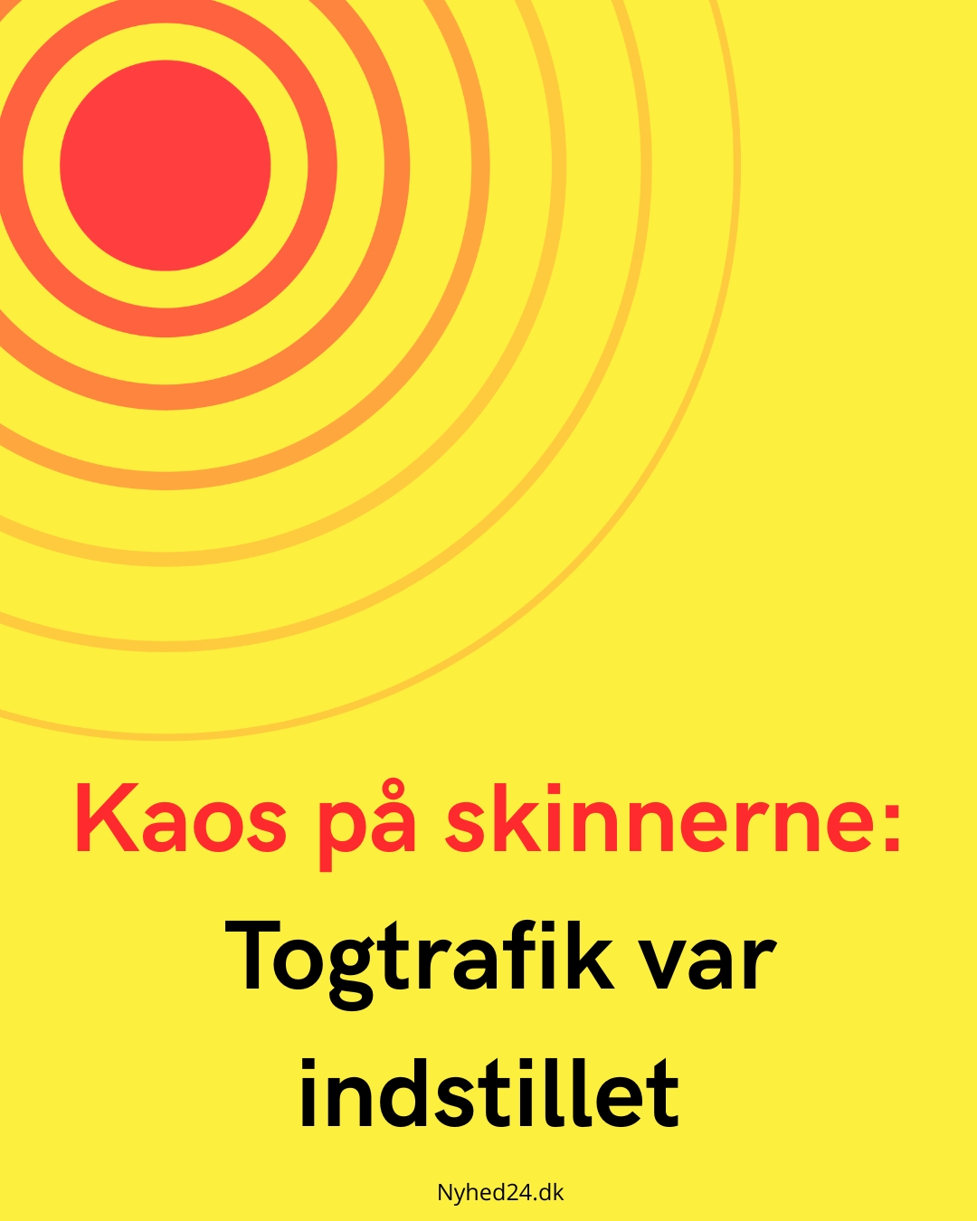 Kaos på skinnerne: Togtrafik var indstillet