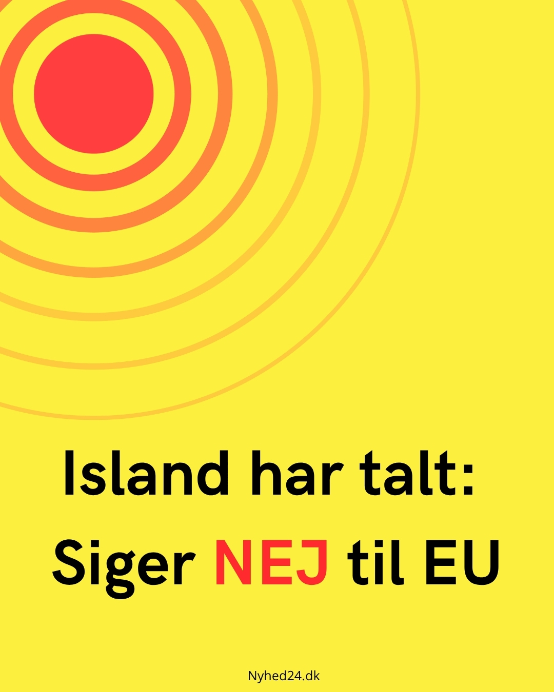 Island har talt: Siger nej til EU