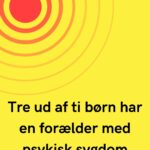 Tre ud af ti børn har en forælder med psykisk sygdom