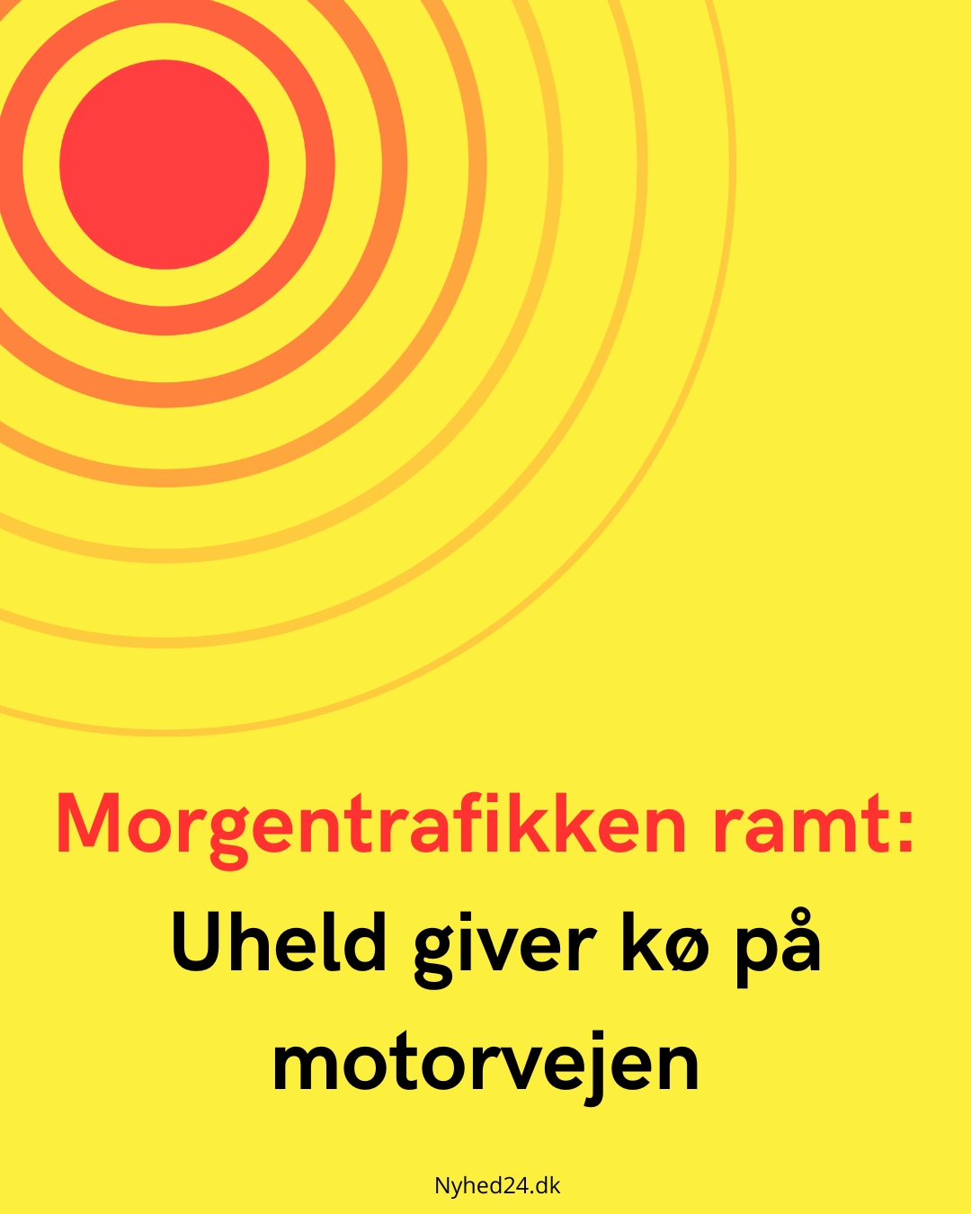 Morgentrafikken ramt: Uheld giver kø på motorvejen