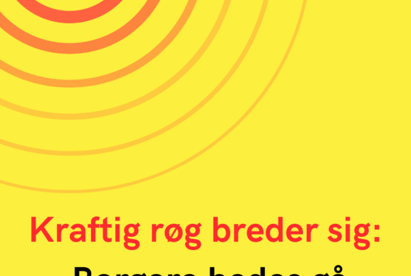 Kraftig røg breder sig: Borgere bedes gå indenfor