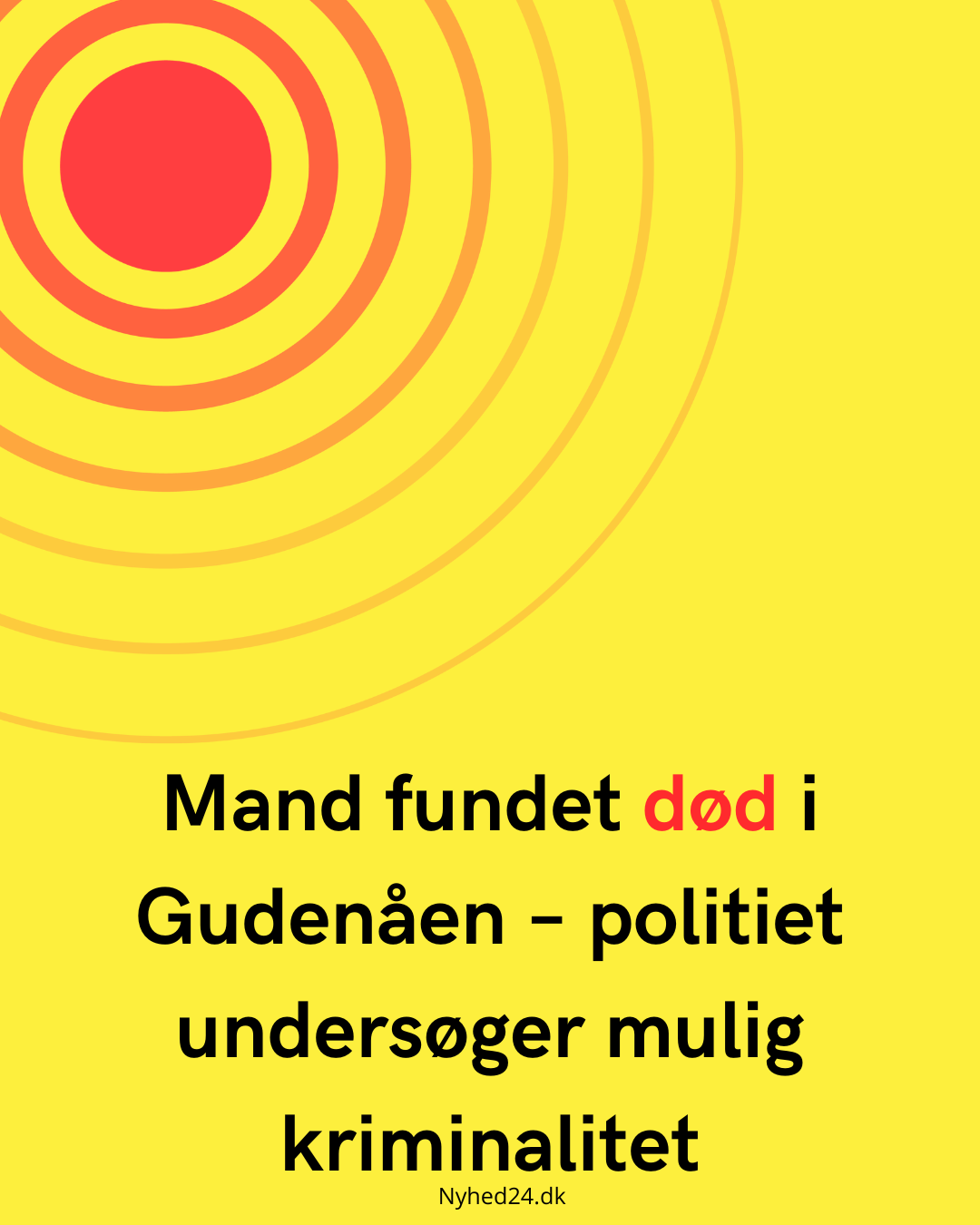 Mand fundet død i Gudenåen – politiet undersøger mulig kriminalitet