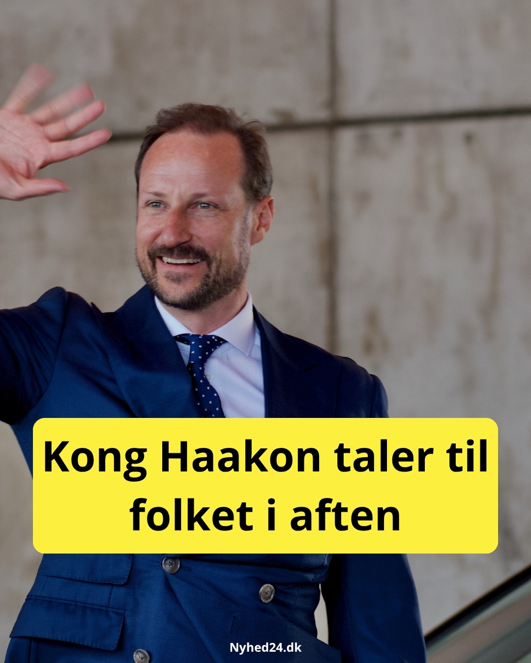 Kong Haakon taler til folket i aften