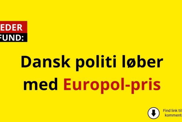 Dansk politi løber med Europol-pris