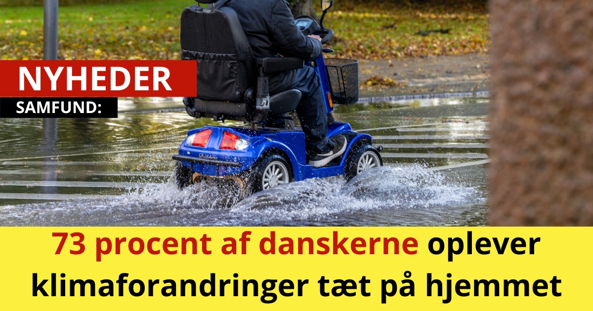 73 procent af danskerne oplever klimaforandringer tæt på hjemmet