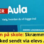 Alarm på skole: Skræmmende besked sendt via elevs Aula