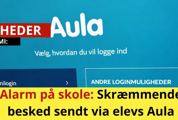 Alarm på skole: Skræmmende besked sendt via elevs Aula
