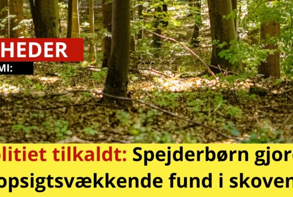 Politiet tilkaldt: Spejderbørn gjorde opsigtsvækkende fund i skoven