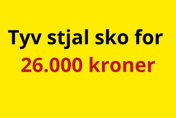 Tyv stjal sko for 26.000 kroner