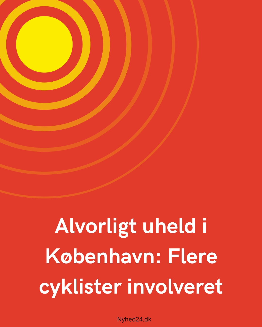 Alvorligt uheld i København: Flere cyklister involveret