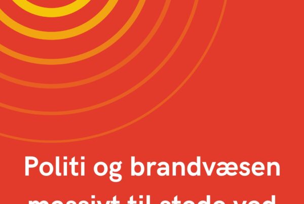 Politi og brandvæsen massivt til stede ved supermarked