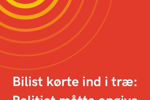 Bilist kørte ind i træ: Politiet måtte opgive alkometertest
