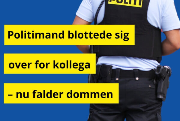 Politimand blottede sig over for kollega – nu falder dommen