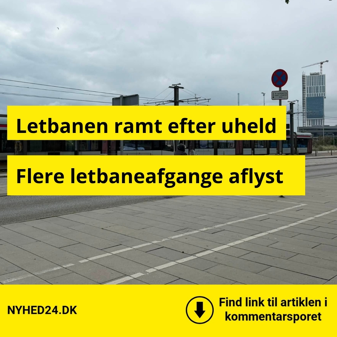 Bil ramte letbanen – nu er flere afgange aflyst