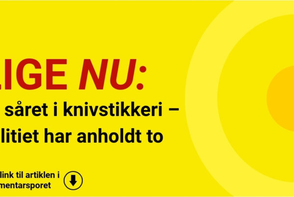 To såret i knivstikkeri – politiet har anholdt to