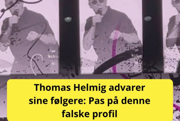 Thomas Helmig advarer sine følgere: Pas på denne falske profil