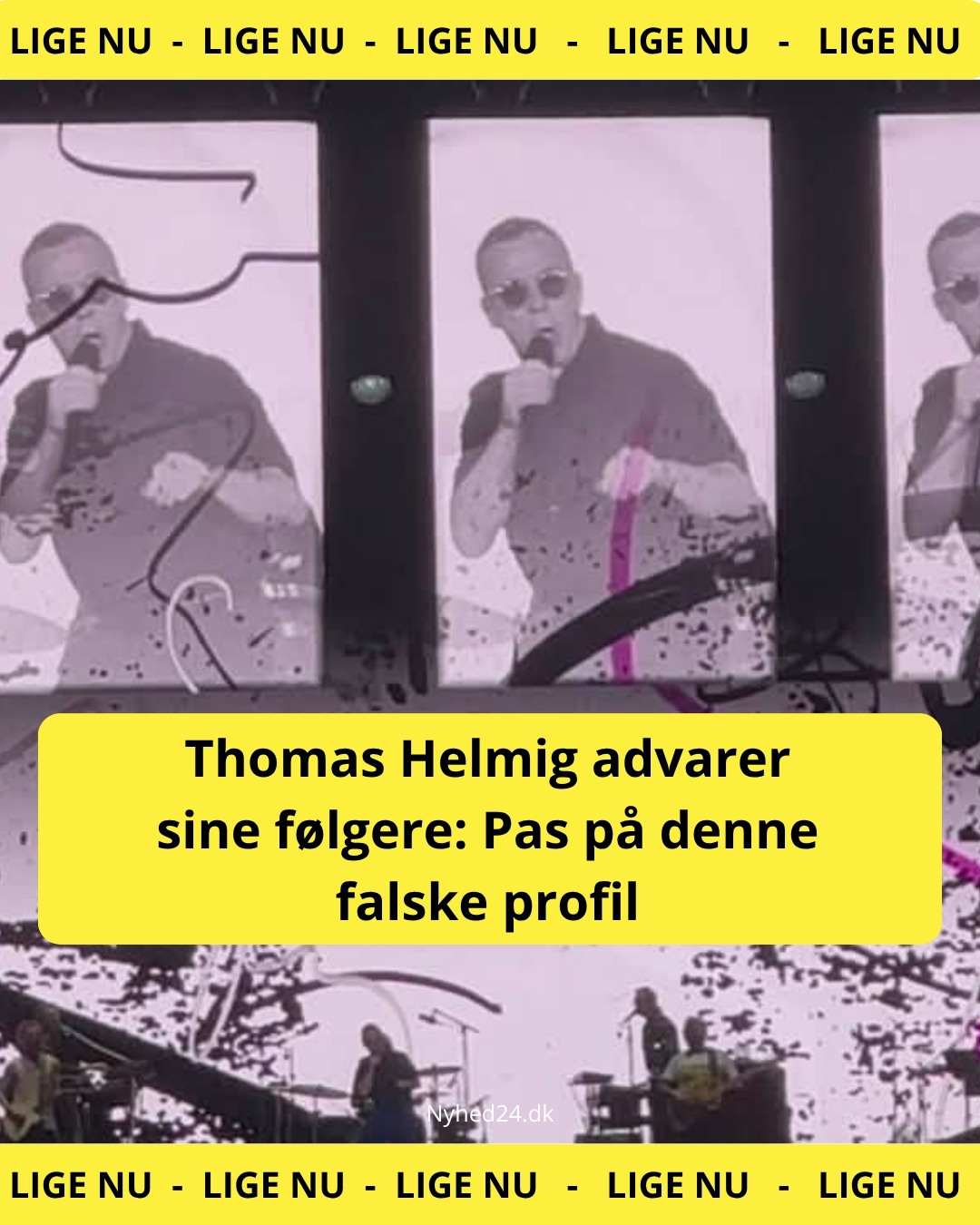 Thomas Helmig advarer sine følgere: Pas på denne falske profil