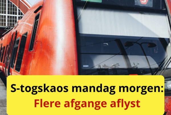S-togskaos mandag morgen: Flere afgange aflyst