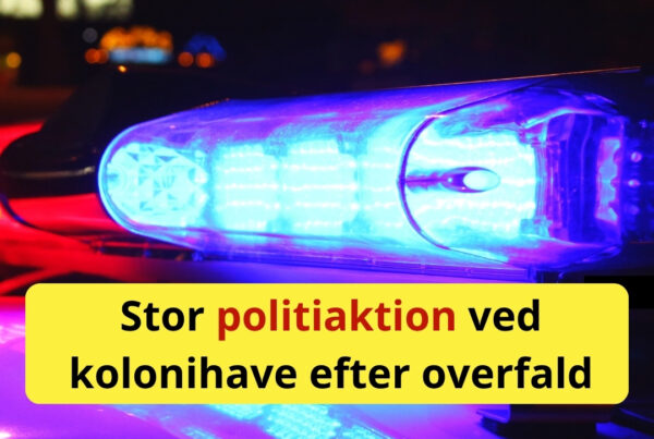 Stor politiaktion ved kolonihave efter overfald