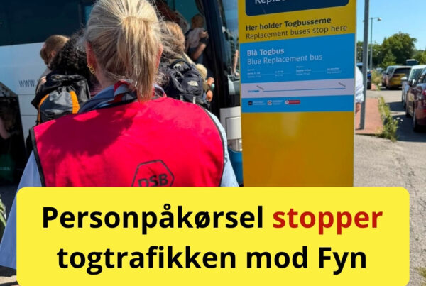 Personpåkørsel stopper togtrafikken mod Fyn