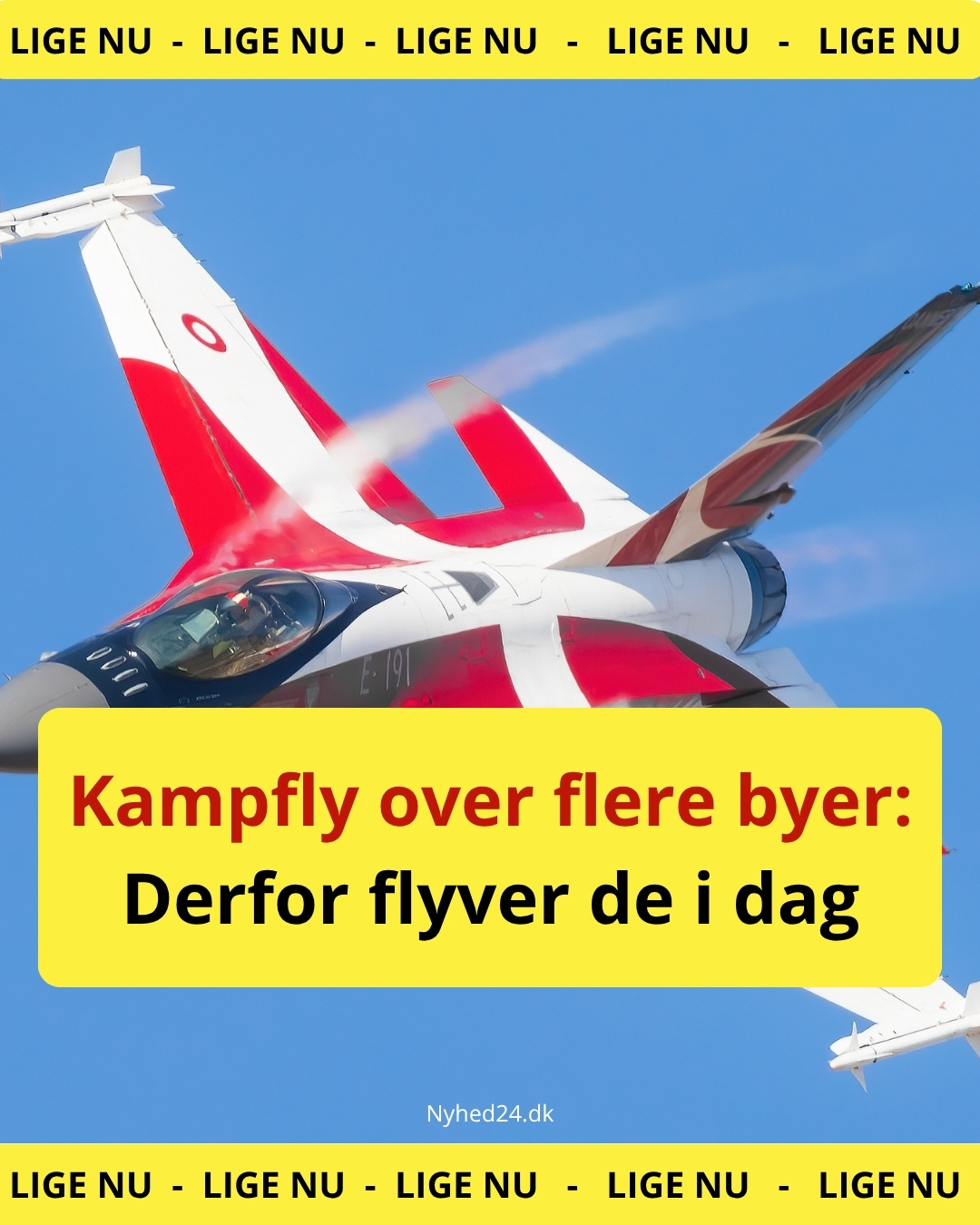 Kampfly over flere byer: Derfor flyver de i dag