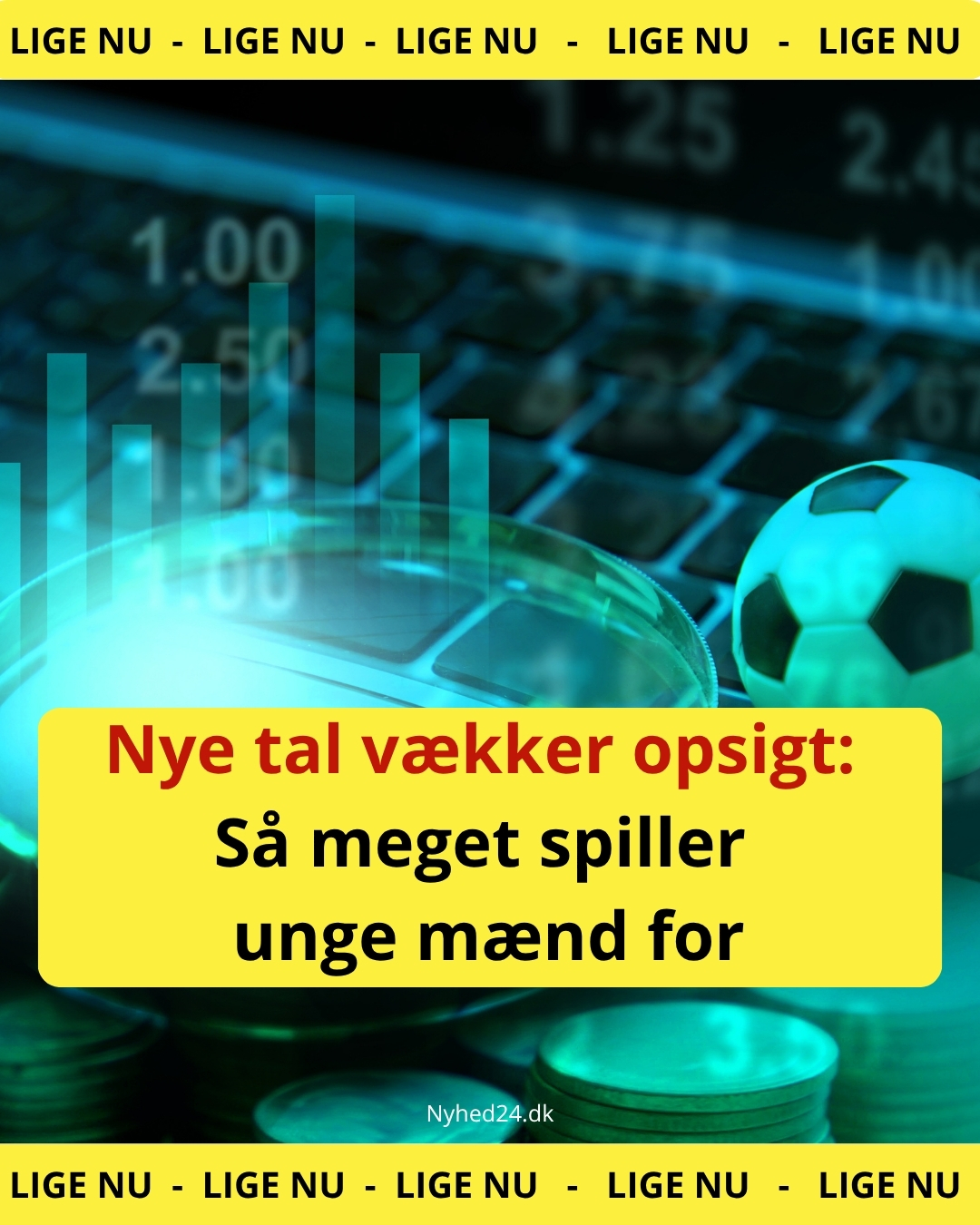 Nye tal vækker opsigt: Så meget spiller unge mænd for