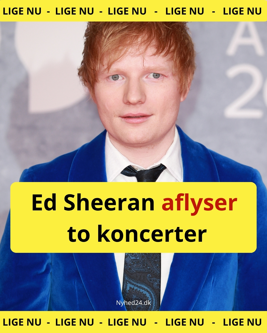 Ed Sheeran aflyser to koncerter