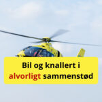 Bil og knallert i alvorligt sammenstød