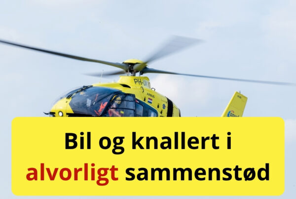 Bil og knallert i alvorligt sammenstød