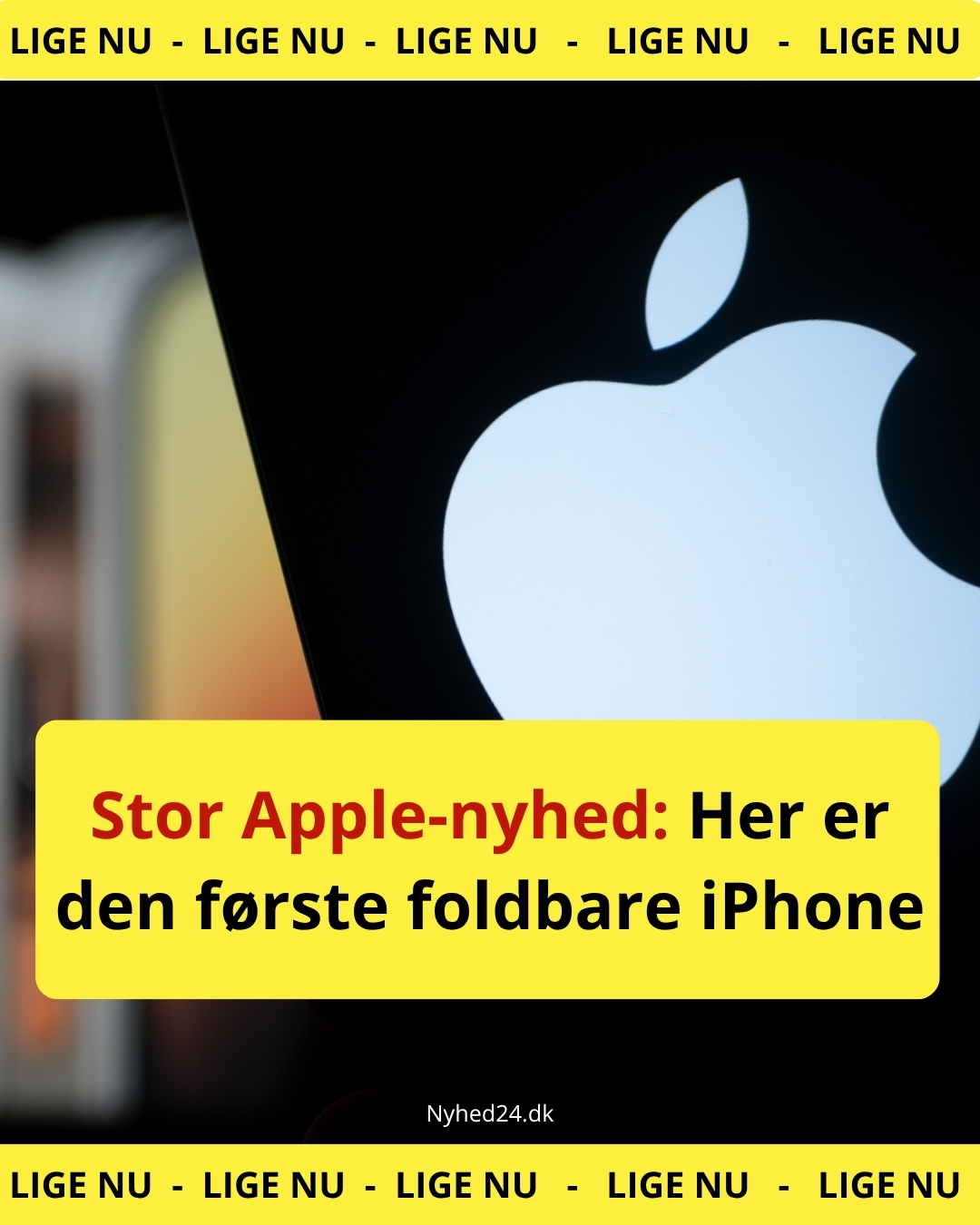 Apple bryder med traditionen: Lancerer foldbar iPhone