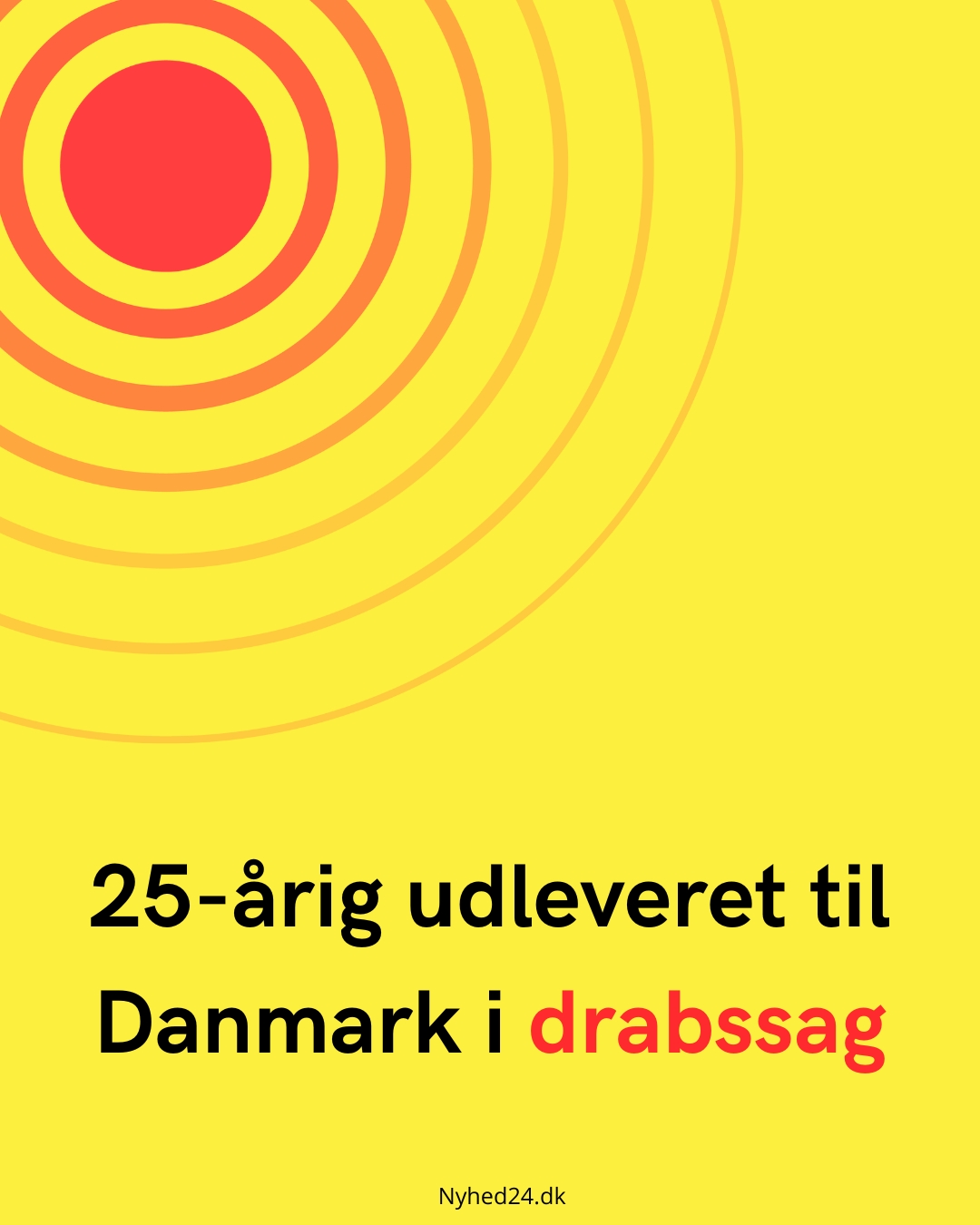 25-årig udleveret til Danmark i drabssag