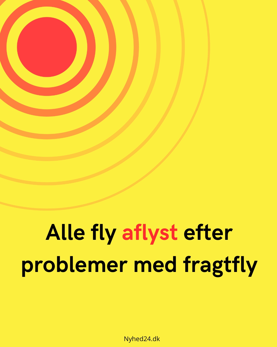 Alle fly aflyst efter problemer med fragtfly