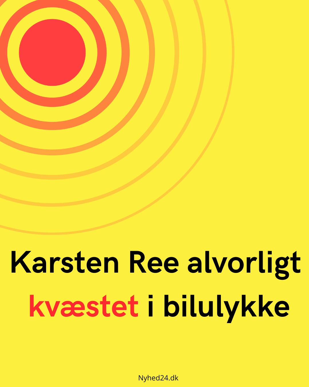 Karsten Ree alvorligt kvæstet i bilulykke