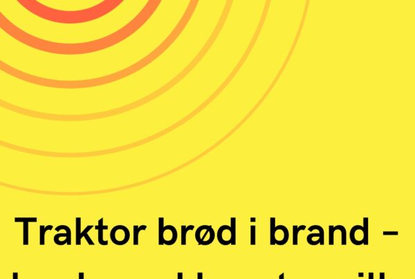 Traktor brød i brand – landmand brugte grill-låg til slukning