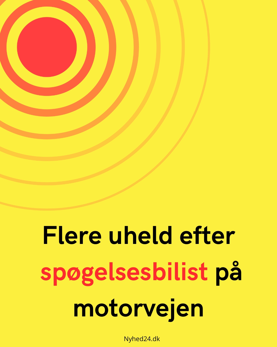 Flere uheld efter spøgelsesbilist på motorvejen