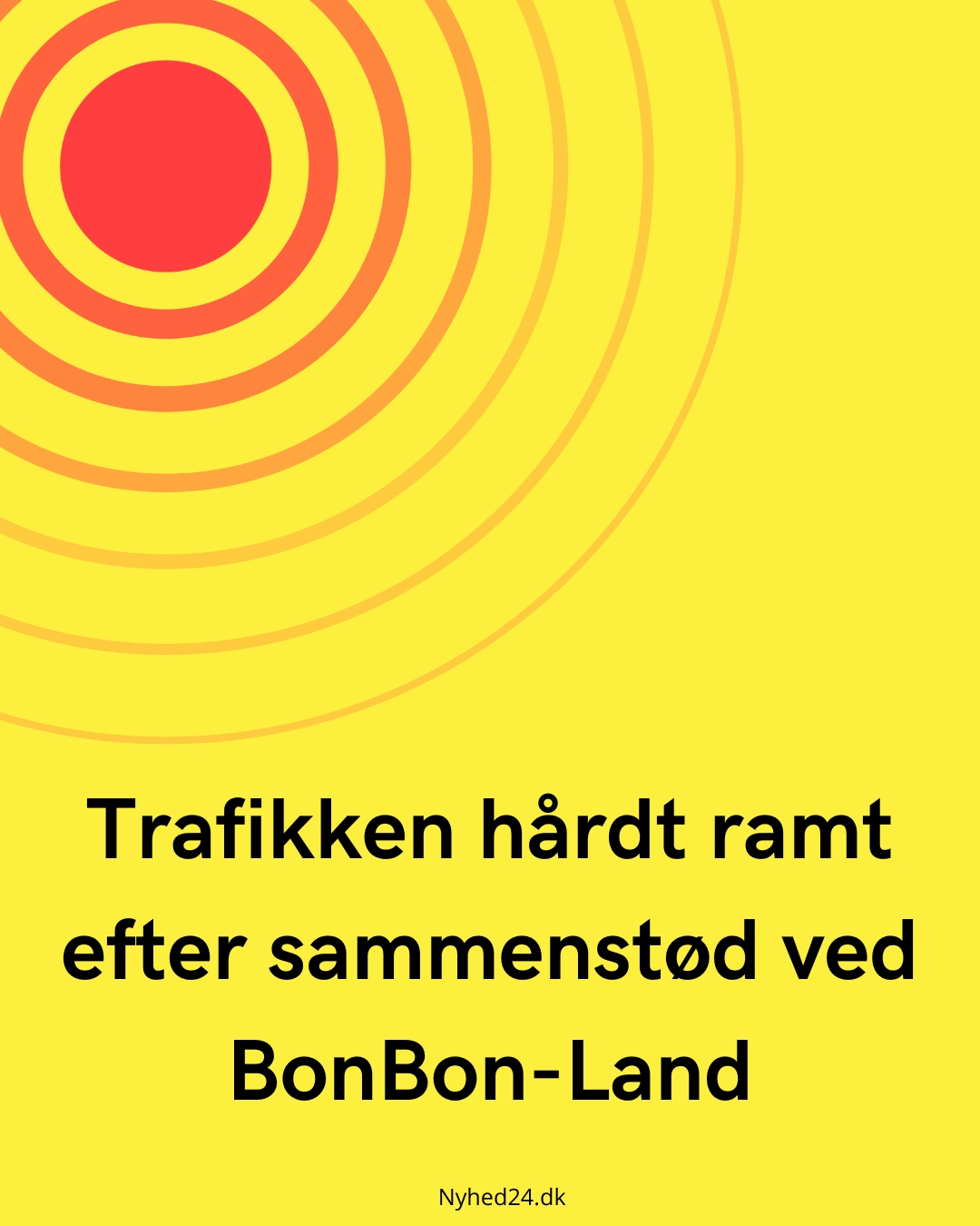Trafikken hårdt ramt efter sammenstød ved BonBon-Land