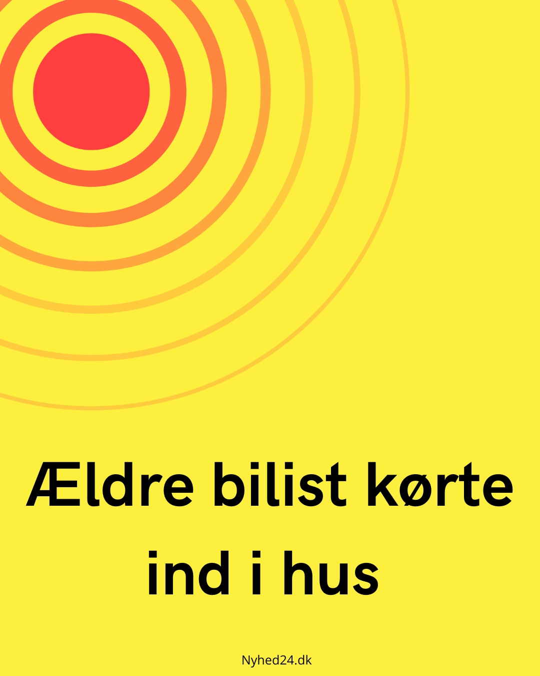 Ældre bilist kørte ind i hus