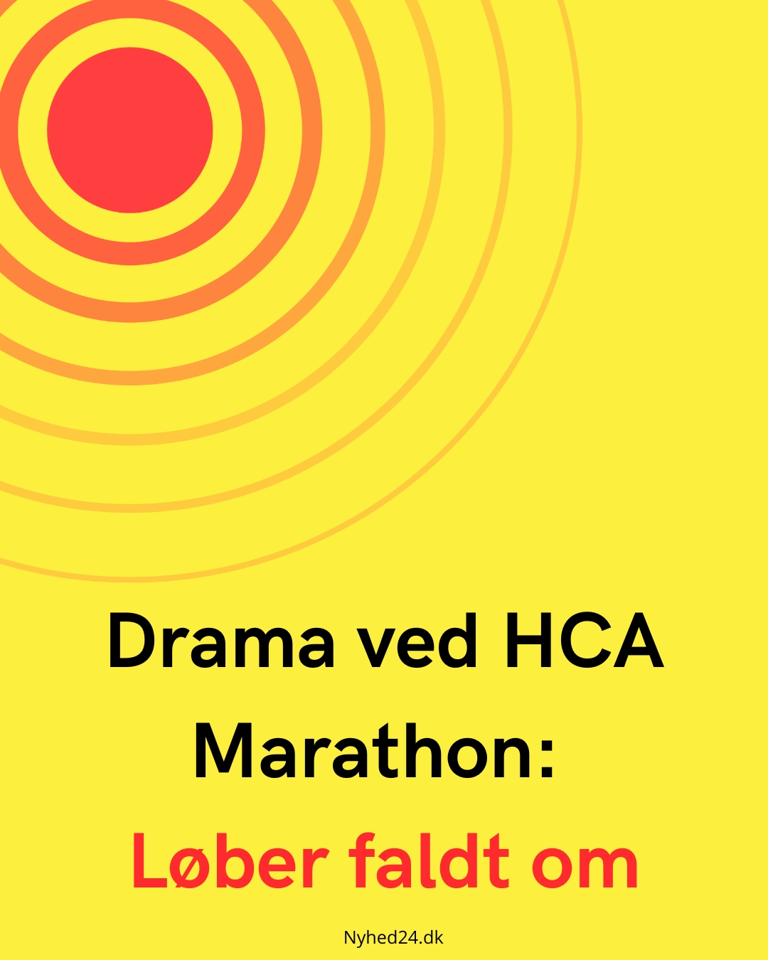 Drama ved HCA Marathon: Løber faldt om
