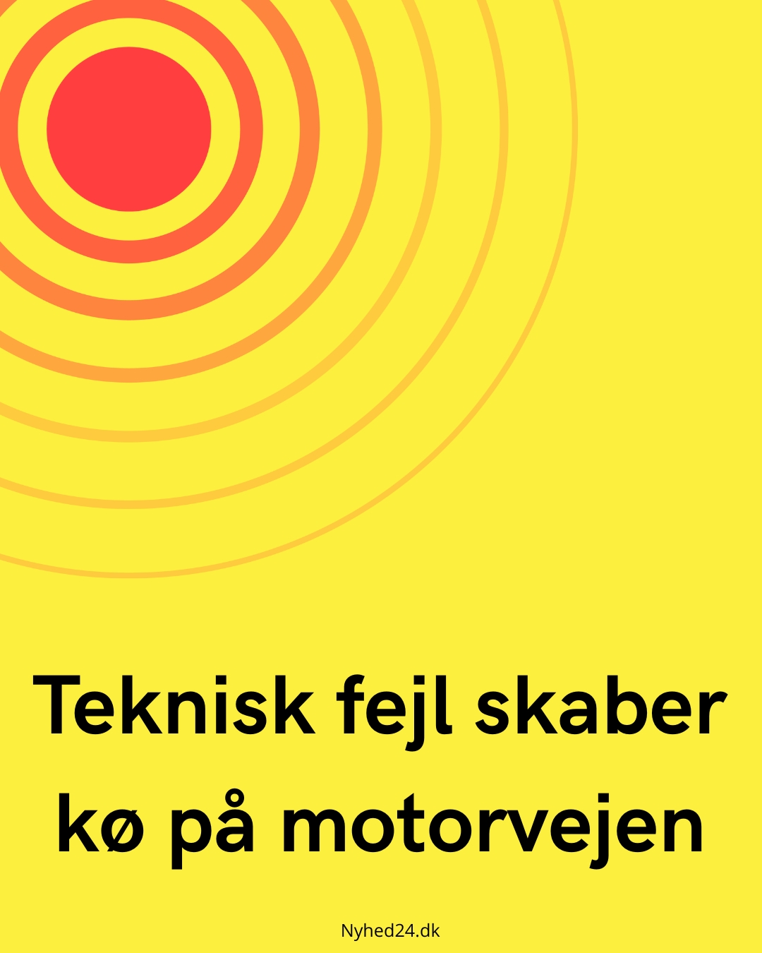 Teknisk fejl skaber kø på motorvejen