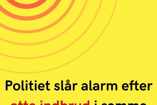 Politiet slår alarm efter otte indbrud i samme område