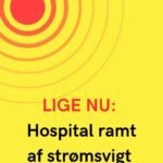 LIGE NU: Hospital ramt af strømsvigt – beredskab sat i gang