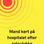Mand kørt på hospitalet efter soloulykke