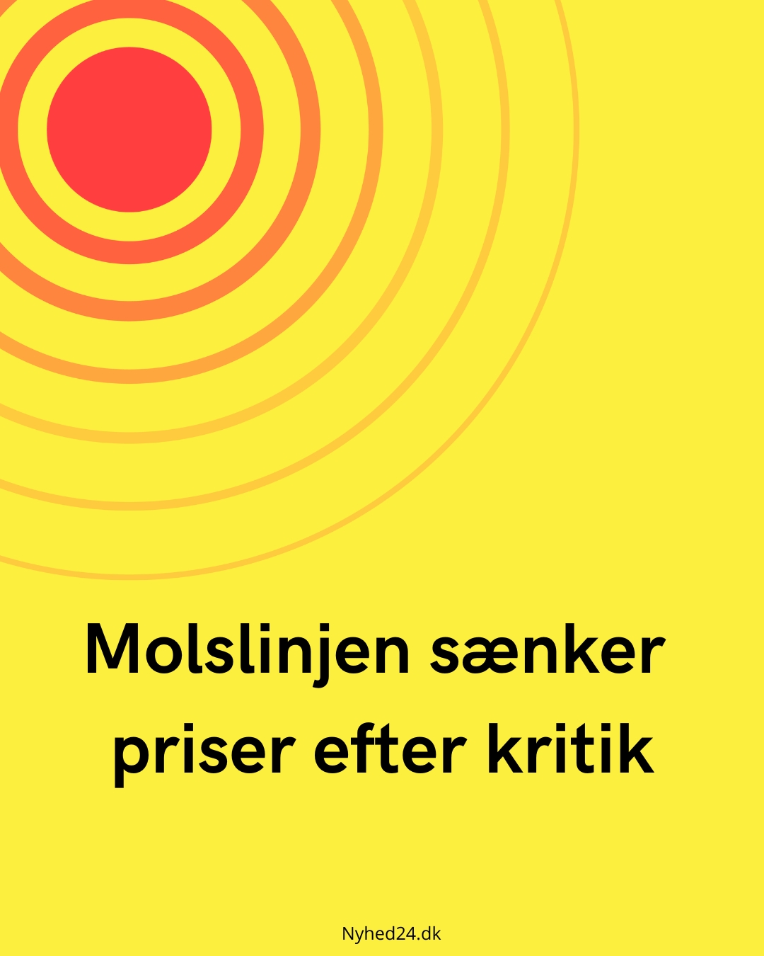 Molslinjen sænker priser efter kritik