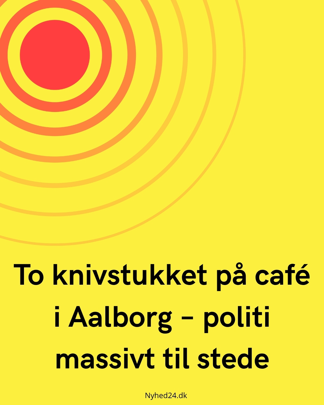 To knivstukket på café i Aalborg – politi massivt til stedeTo knivstukket på café i Aalborg – politi massivt til stede