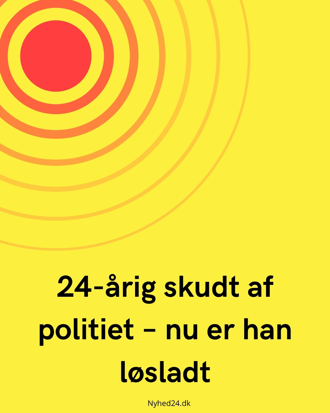 24-årig skudt af politiet – nu er han løsladt