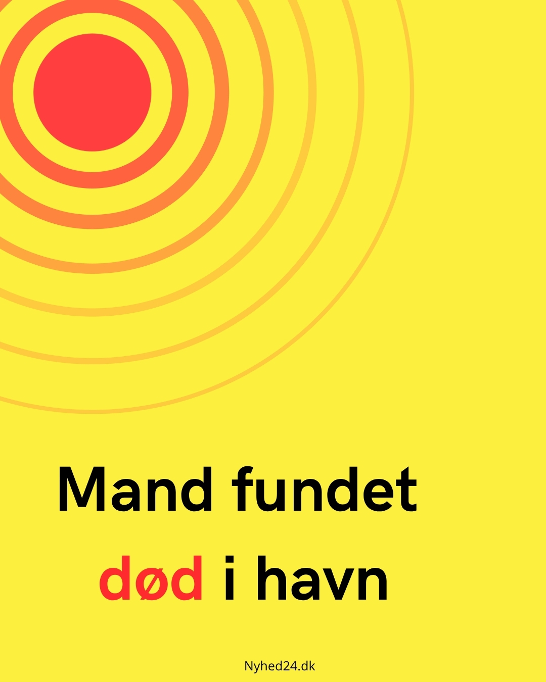 Mand fundet død i havn